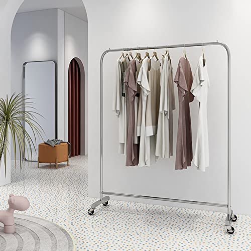 Perchero de acero inoxidable resistente para ropa marca OUdini color plata 3