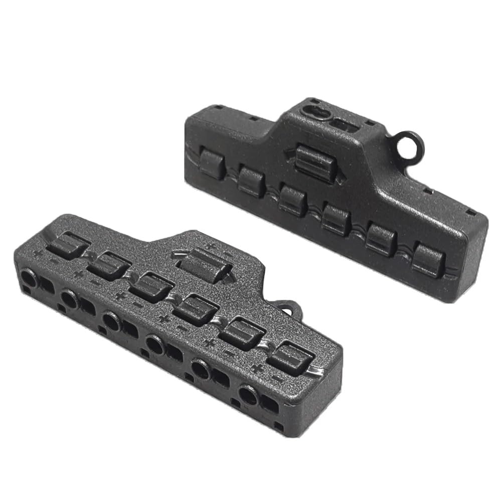 Lot de 2 connecteurs électriques à 6 ports, 1 entrée 6 sorties, bornier électrique TL-106, type de tension constante parallèle pour éclairage LED