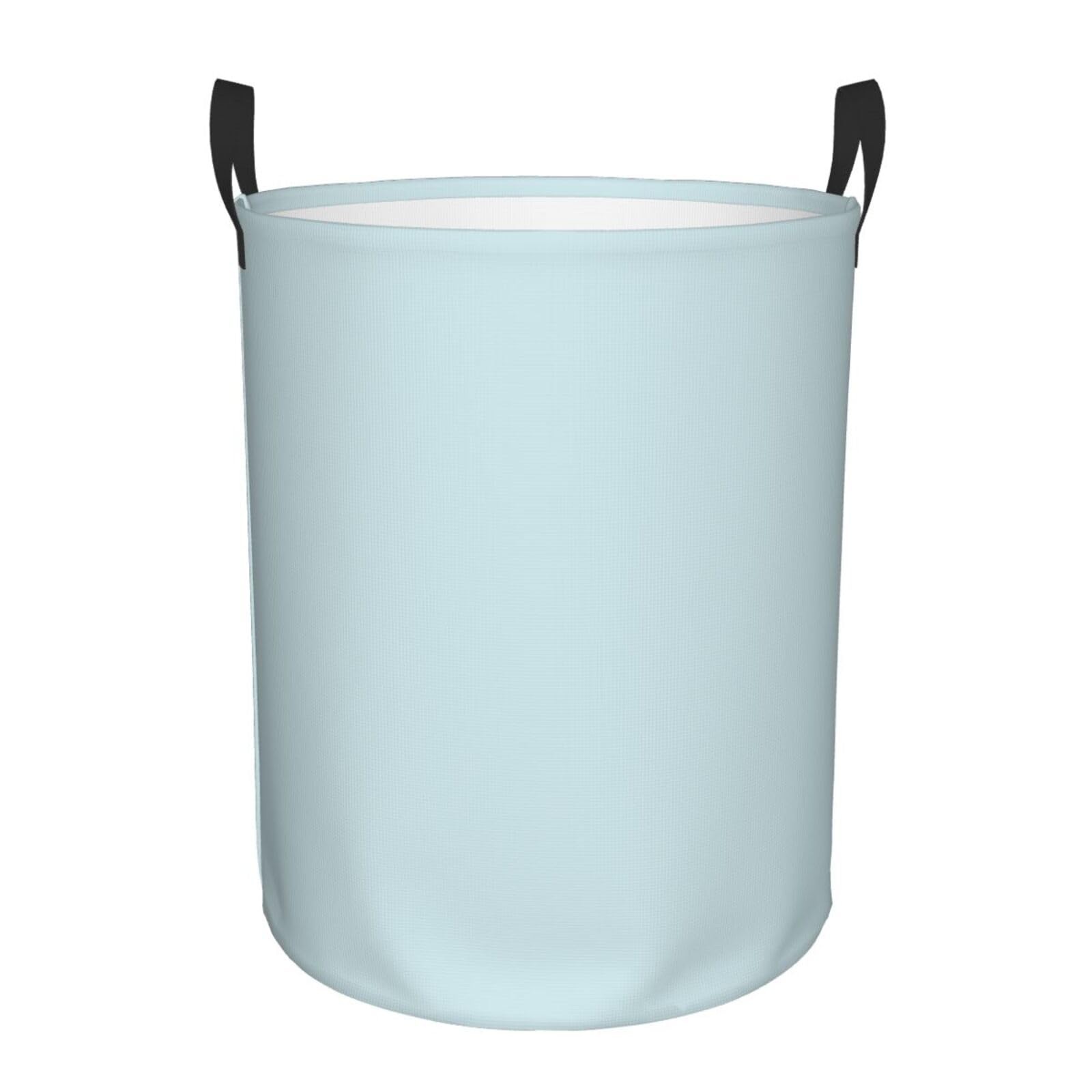 S Circular Hamper Aqua Print for Dirty Clothes