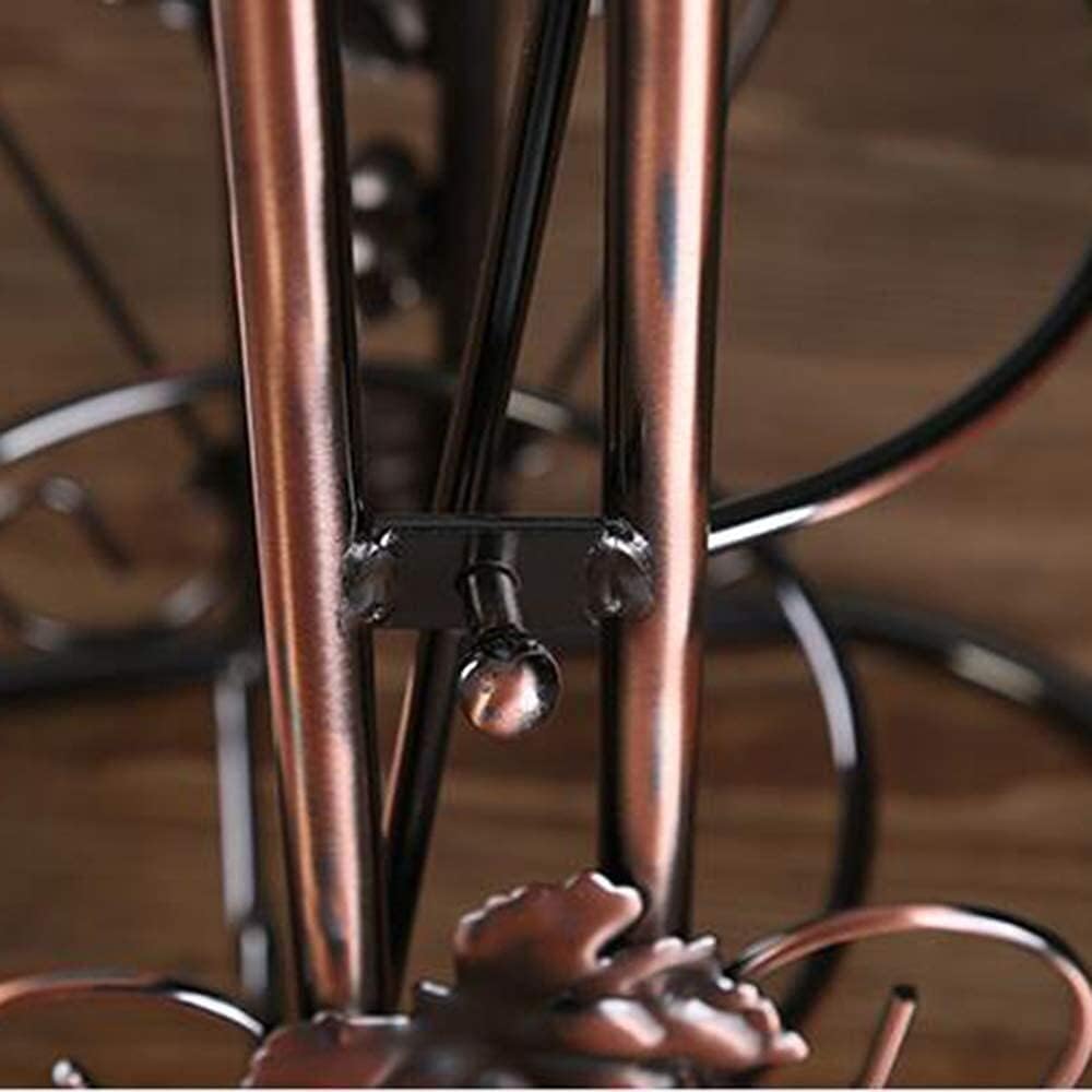 Wall Mounted Wine Rack Grape Leaves Wine Bottle Rack Simple Creative Wine Shelf Display Stand Home Decoration European Style GrapeLeaves-5L Small Wine Rack