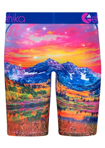 Image of Ethika Men's Aero Super Combed Cotton Regular Fit Solid Antimicrobial Trunks with No Marks Waistband (Pack of 3)