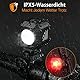 Tavaler Fahrradlicht Set USB Aufladbar | StVZO Zugelassen Fahrradbeleuchtung Set | IPX5 Wasserdicht Fahradlichterset LED | Fahrrad Licht Vorne | Fahrradlicht Hinten & Rücklicht Fahrrad