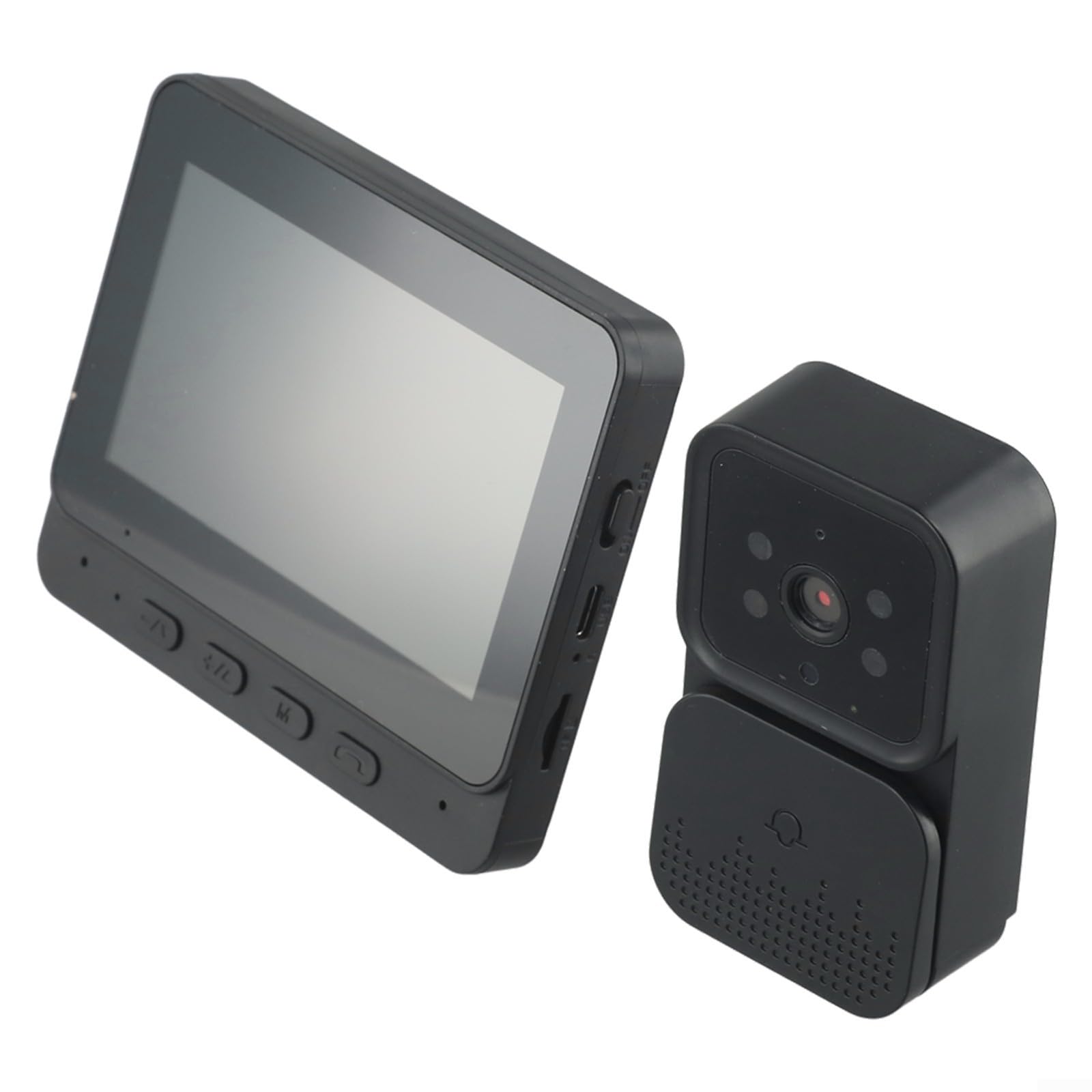 Timbre inalámbrico visual inteligente, pantalla de 4.3 pulgadas, timbre de video inalámbrico, cámara de seguridad, intercomunicador, capitán interior en modo