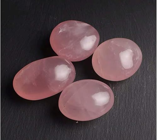 Miniatura 6 de Piedras de cuarzo rosa talladas con piedra de palma, pulido irregular, esfera curativa, cristal de cuarzo, piedras reiki, chakras, decoración de