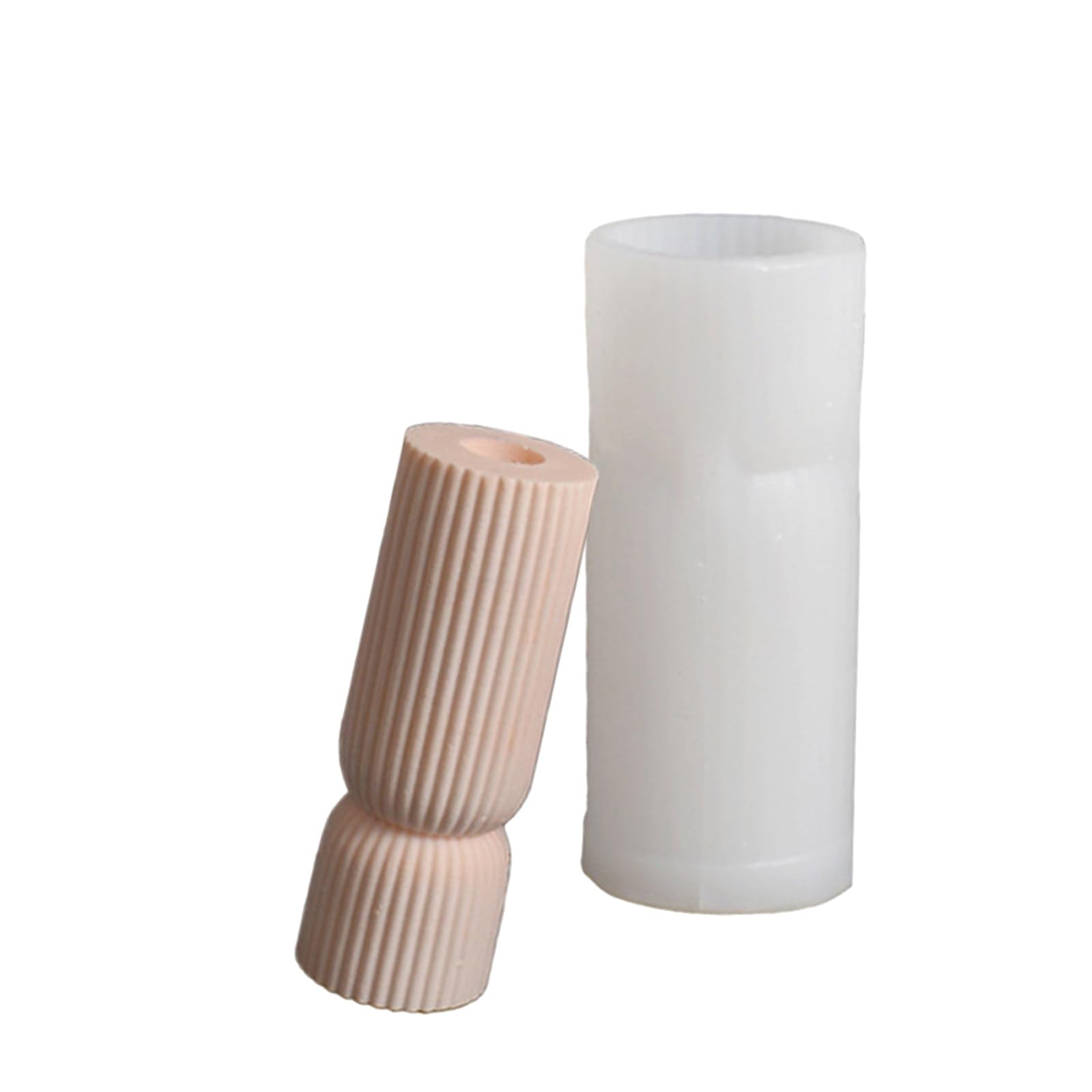 Buxuaaaa Pinstripe Cylinder Hand Castings Silicone Craft Pendants 3D Delicate Baking Fondant Molds Decorations Cylinder Molds