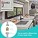 GIMILI Bar Sink Faucet Single Hole Brushed Nickel Modern Wet Small for Kitchen Farmhouse RV Camper Outdoor Utility Bathroom (Include RV Adapter 1/2 to 3/8)