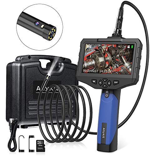 Dual Lens Borescope Scope Camera-Anykit 8mm Double Lens Industrial Endoscope Inspection Camera