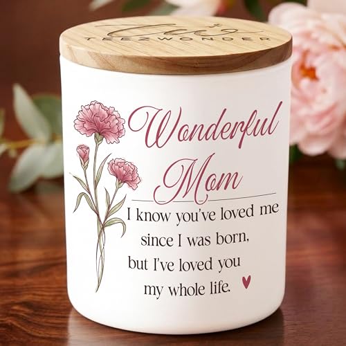 EEZWONDER Birthday Gifts for Mom Vanilla Lavender Candle 10 oz