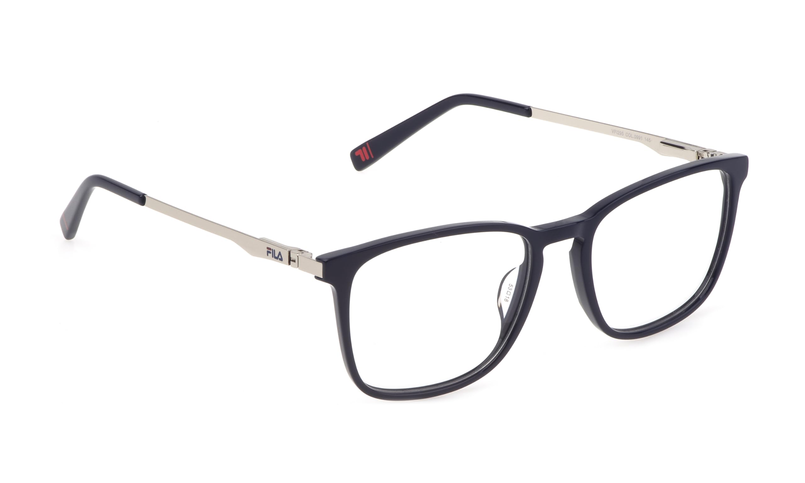 FILA Brille mit Sehstärke für Herren optional mit Sonnenbrillentönung oder Blaulichtfilter, Quadratisch, gefertigt aus Glas (inklusive Brillenetui)