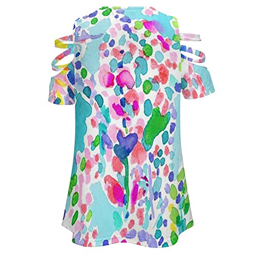 KccOsg Túnica feminina para usar com leggings, túnica de ombro vazado, ajuste solto, com zíper, gola