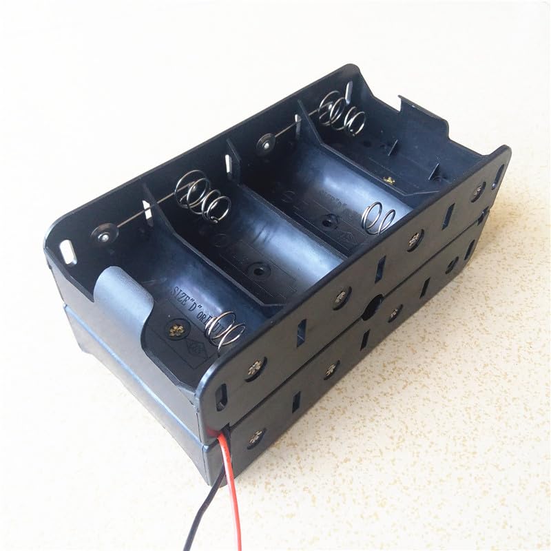 Wiring Connecting Terminals - 2pcs NO.1 8 bit Back to Back Battery Holder Back Stack Battery Box D Type Battery Holder Large Eight Battery Box 12v