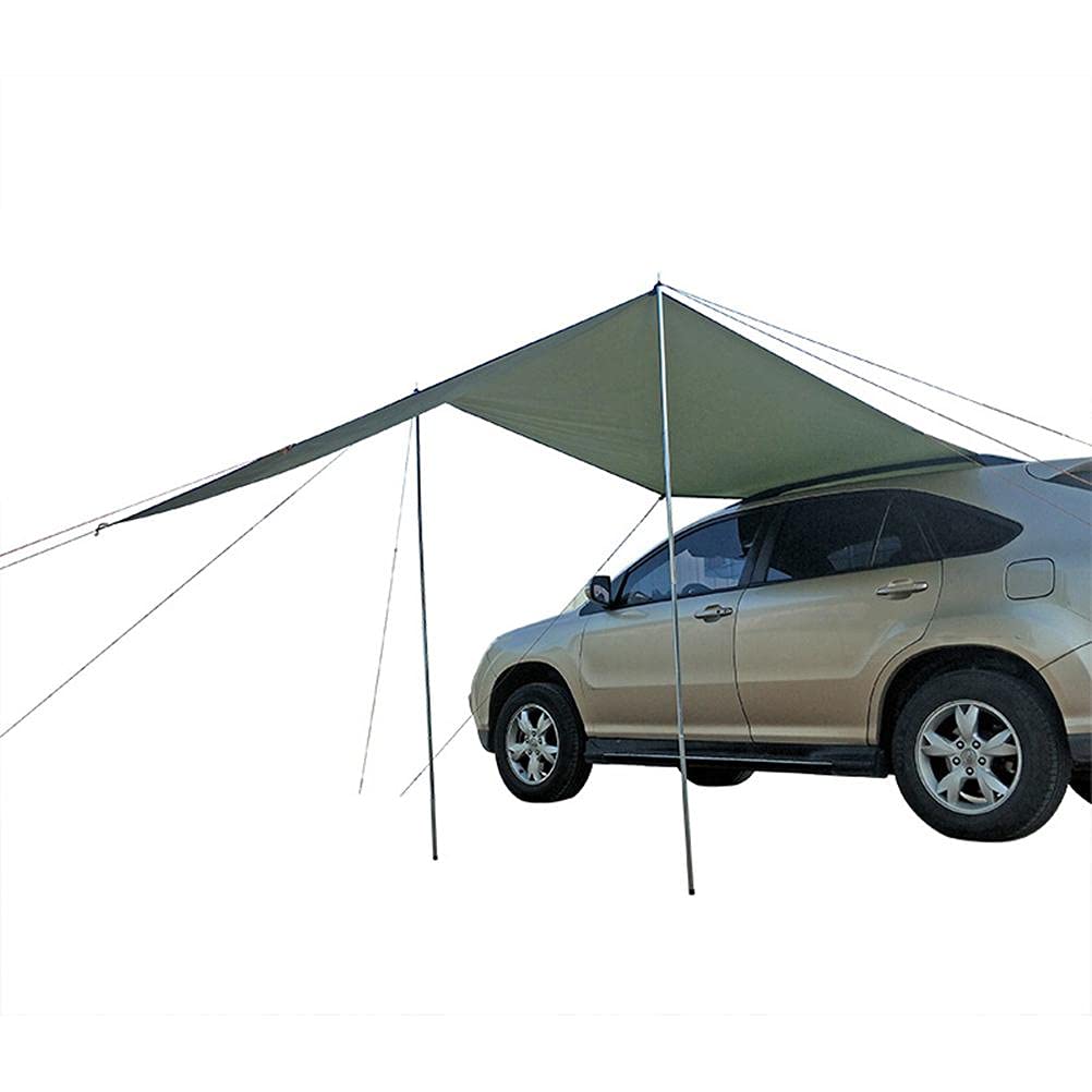 Srliya Tente de Camping pour SUV avec Auvent Latéral et Extension Arrière - Coffre de Voiture et Remorque Portable pour Voyage