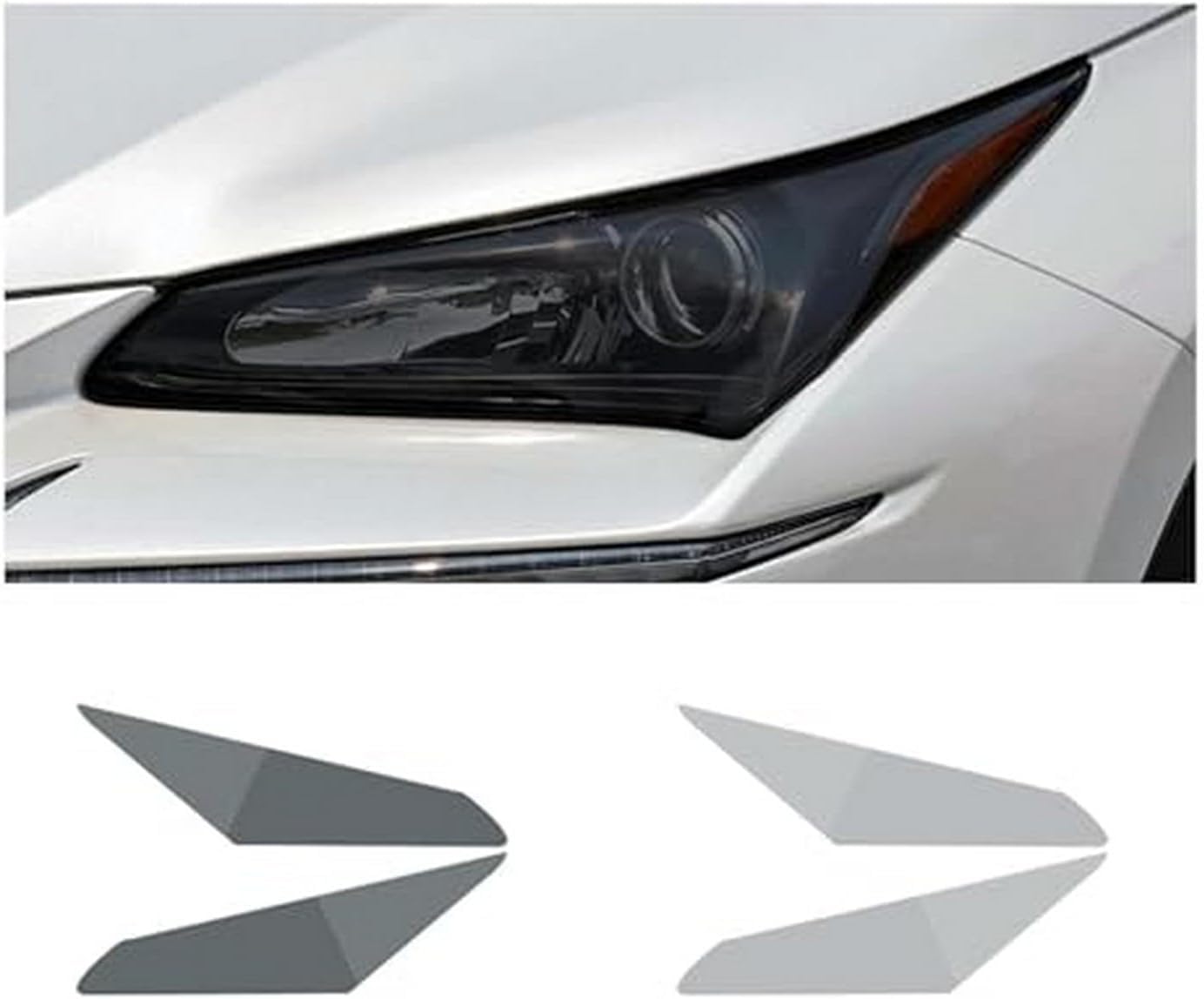 Car Headlight Protective Film Car Headlight Film for Lexus Nx Nx300 300h 200t 2015-2020 Headlamp Restoration Transparent Black TPU Sticker
