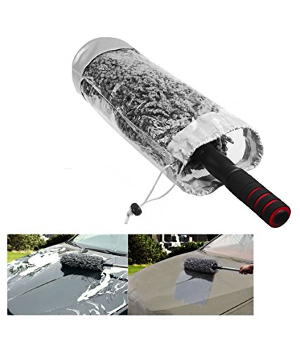 Image of NIKAVI The Best Microfiber Multipurpose Duster - Pollen Removing - Exterior or Interior Use - Lint Free - Long Unbreakable Extendable Handle