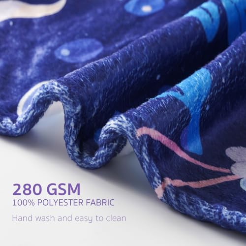 Mharbor MFB01 Mermaid Flannel Throw Blanket thumb #4