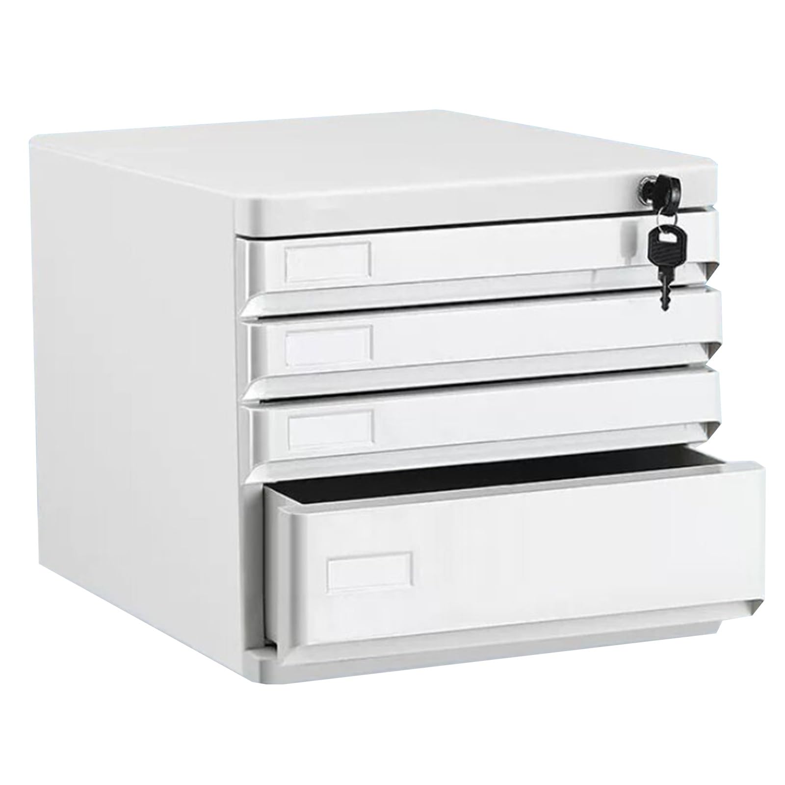 ASerZenith 5-Drawer Lockable File Nizer – A4 Letter Document Storage Cabinet For Office Home Use Desktop Folders & Papers Archive On Countertop,Grigio-4