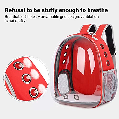 Mochila pet cápsula espacial, mochila dupla portátil impermeável, usada em gato teddy cão acampament