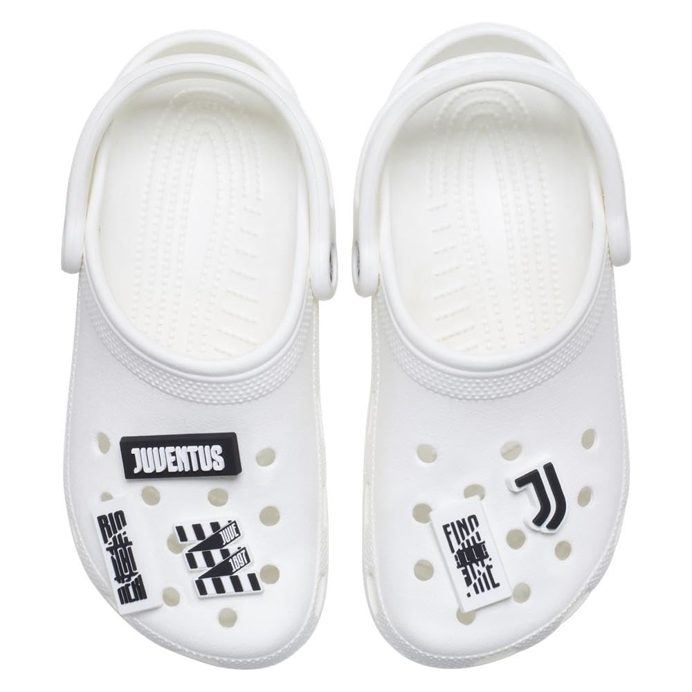 Crocs Unisex's Juventus 5-pak zawieszek do butów, wielokolorowe, jeden rozmiar, wielobarwny, Rozmiar Uniwersalny
