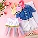 Set of 2 Unicorn Skirt Teddy Bear Clothes Outfit Fits Most 14