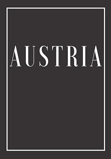 Austria: A black decorative book for coffee tables, bookshelves and end tables: Stack "Country" decor books to add home decoration to bedrooms, ... own home or as an interior design savvy gift.