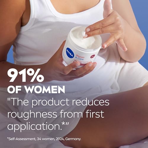 NIVEA Repair & Care Urea Cream (400ml), Deeply Hydrating Moisturising Cream, Moisturises Dry Skin With Urea and Glycerine for 72H, Ideal for Body, Hand and Face - Image 6