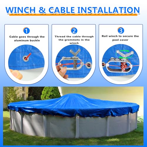 Cobertor Redondo Piscina 18 ft con Accesorios miniatura 3