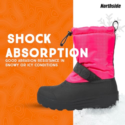Image of Northside Frosty Insulated Winter Snow Boots for Girls and Boys with Rugged, Water Resistant Nylon Upper, Quick-Drying Lining, Removable EVA Insole, and Durable TPR Outsole