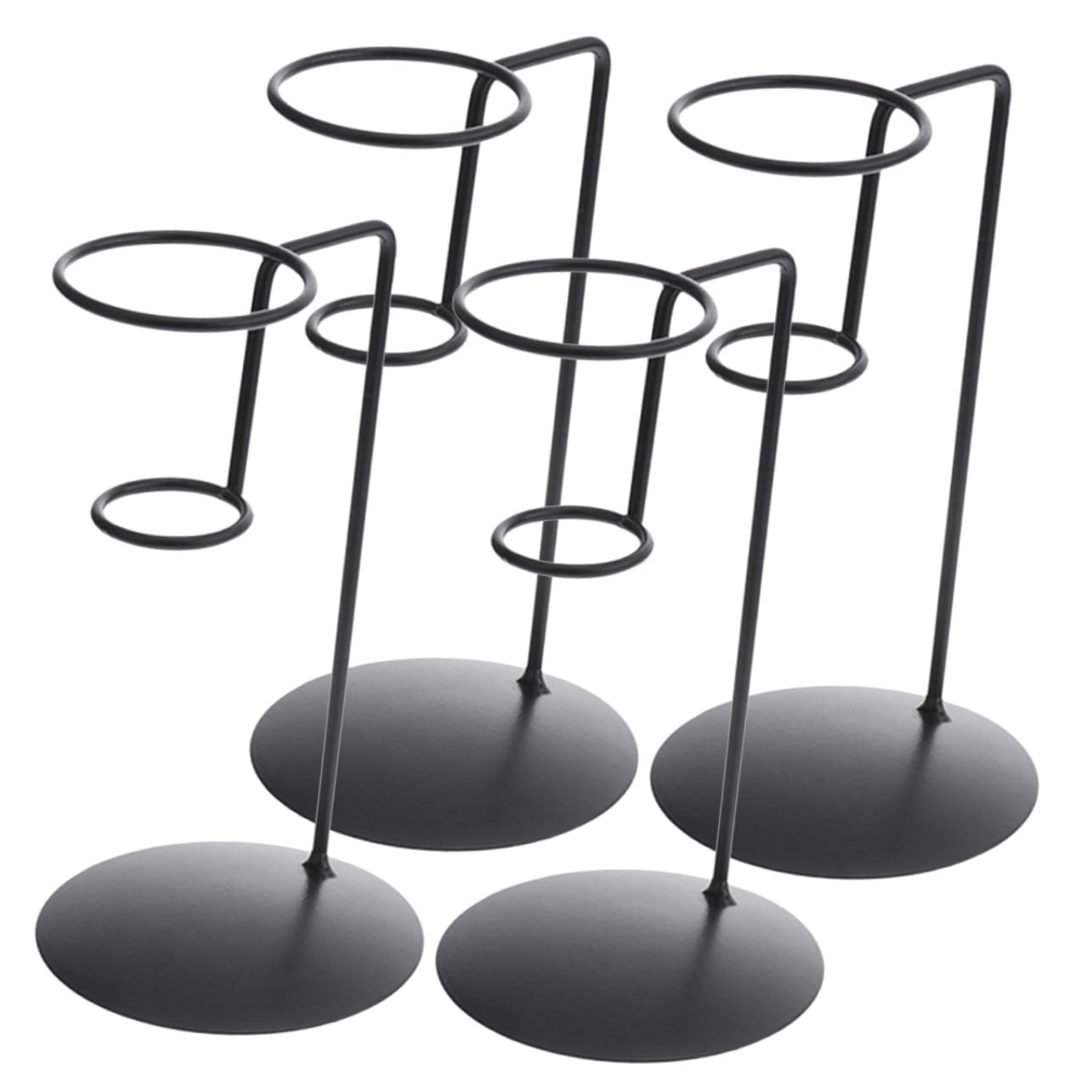 CIYODO 4pcs Cone Holders Metal Ice Cream Display Stands for Cones Fries Snacks for Parties Picnics Weddings Ice Cream Shops and Events