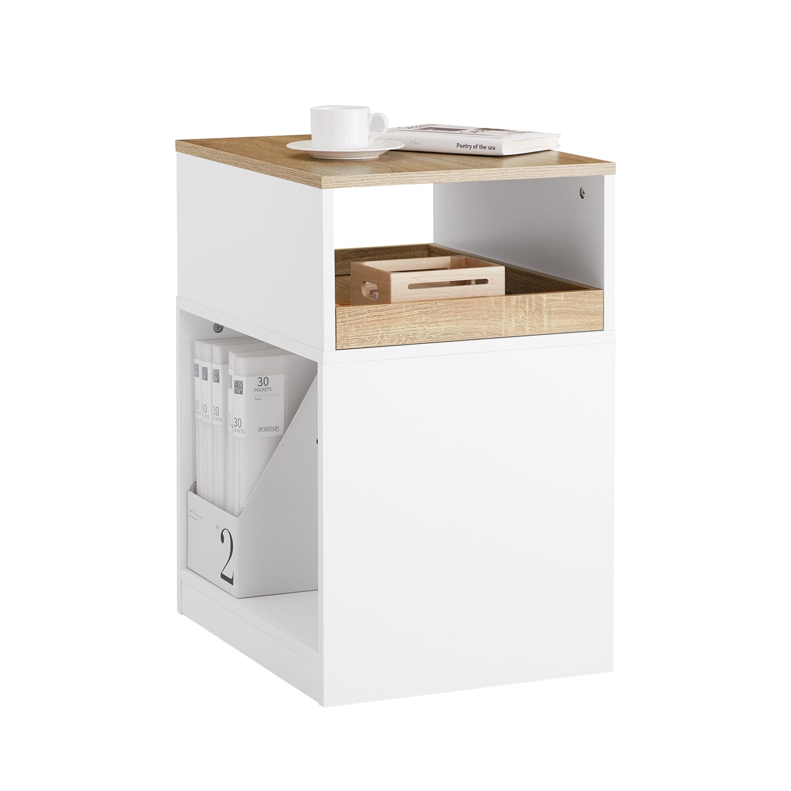 sobuy meuble imprimante roulettes