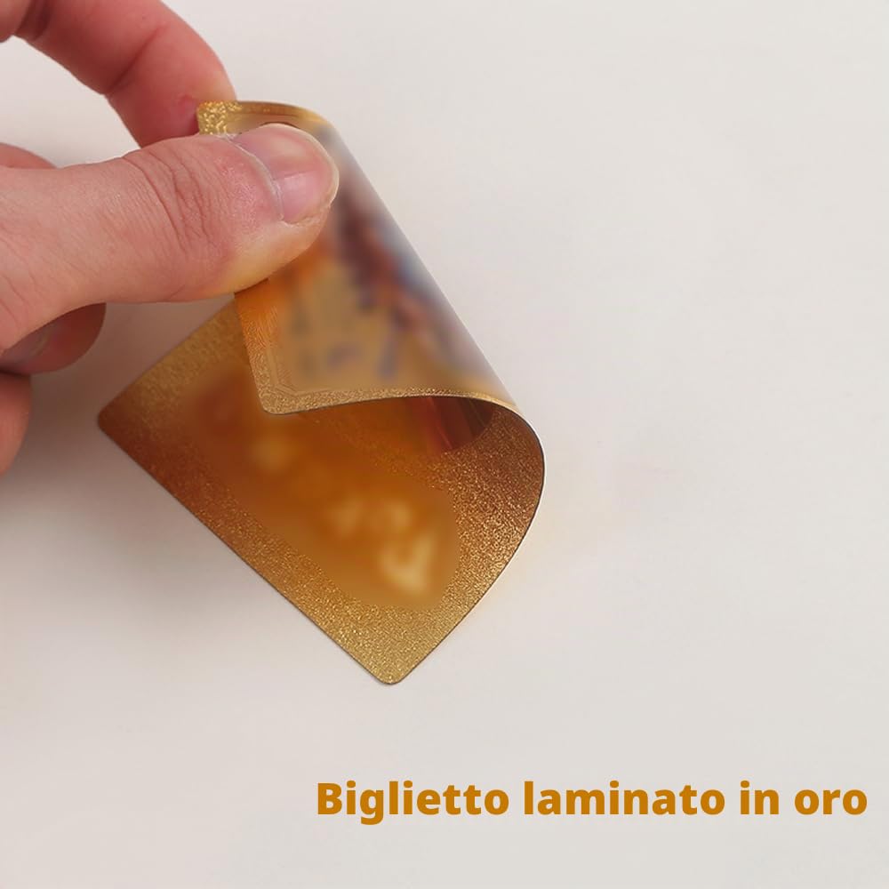 55 Pezzi di Carte Collezionabili Anime, Collezione Oro, Carte Ultra Rare Garantite