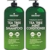 Tea-Tree-Mint-Shampoo-and-Conditioner-contains-Pure-Tea-Tree-Oil-Peppermint-Oil-Fights-Hair-Loss-Promotes-Hair-Growth-Fights-Dandruff-Lice-Itchy-Scalp-Men-Women-Sulfate-Free-16-oz-x-2 Tea Tree Mint Shampoo and Conditioner - contains Pure Tea Tree & Peppermint Oil - Promotes Hair Growth, Fights Hair Loss & Dandruff, Lice & Itchy Scalp - Men & Women Sulfate Free -16 oz x 2