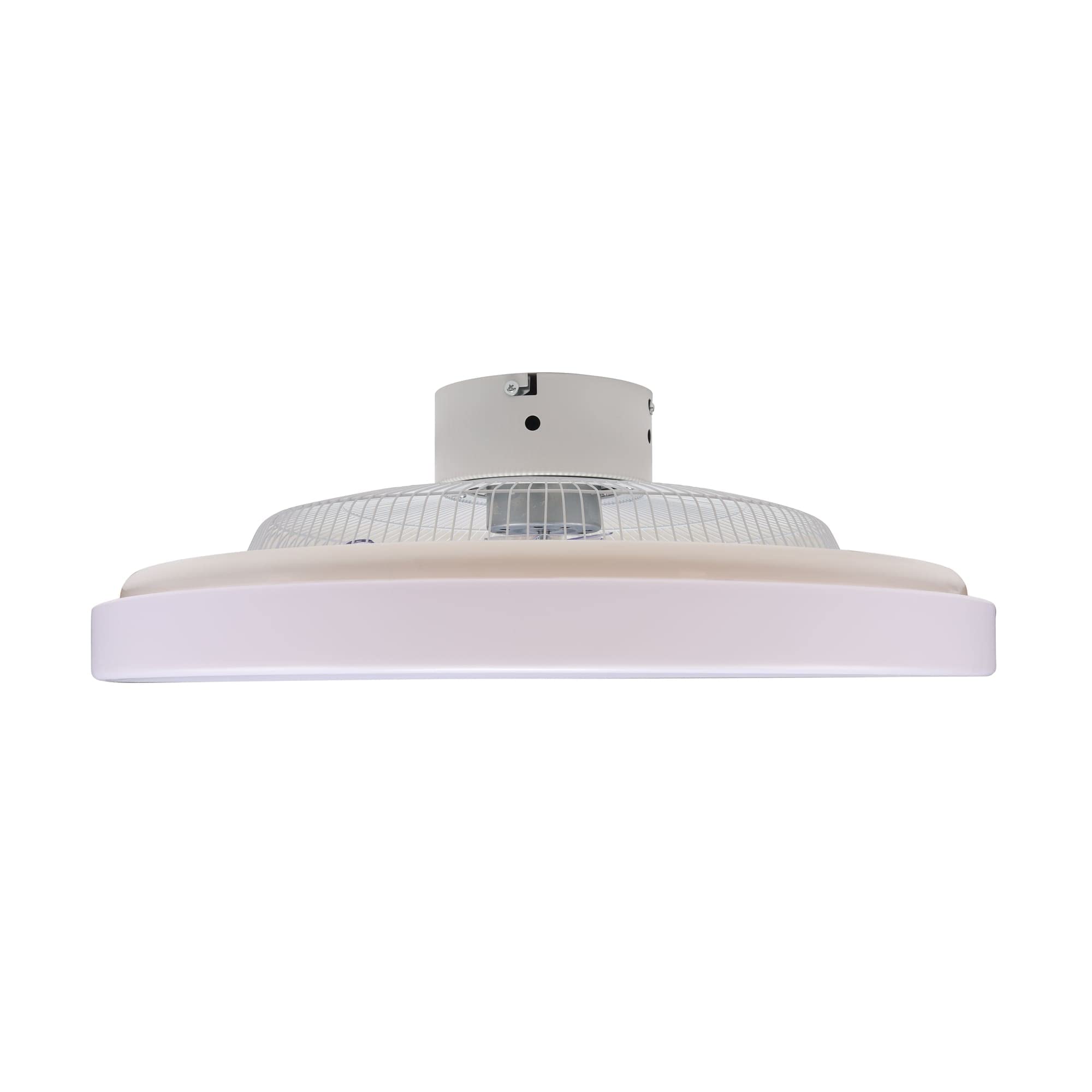 Wonderlamp - Wentylator sufitowy Ponele Lampa sufitowa LED bez widocznych łopatek, biała, podświetlana pamięć
