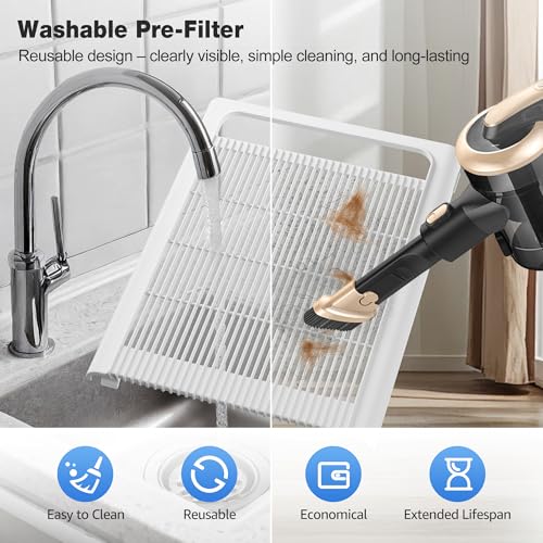 KNKA Air Purifier for Home Bedroom Large Room Up to 3,500 Ft², HEPA Air Cleaner with Washable Pre-Filter, AHAM VERIFIDE, AQI Display, ECO Mode, Pet Mode for Pets, Allergies, Dust, Pollen, APH4000 - Image 7