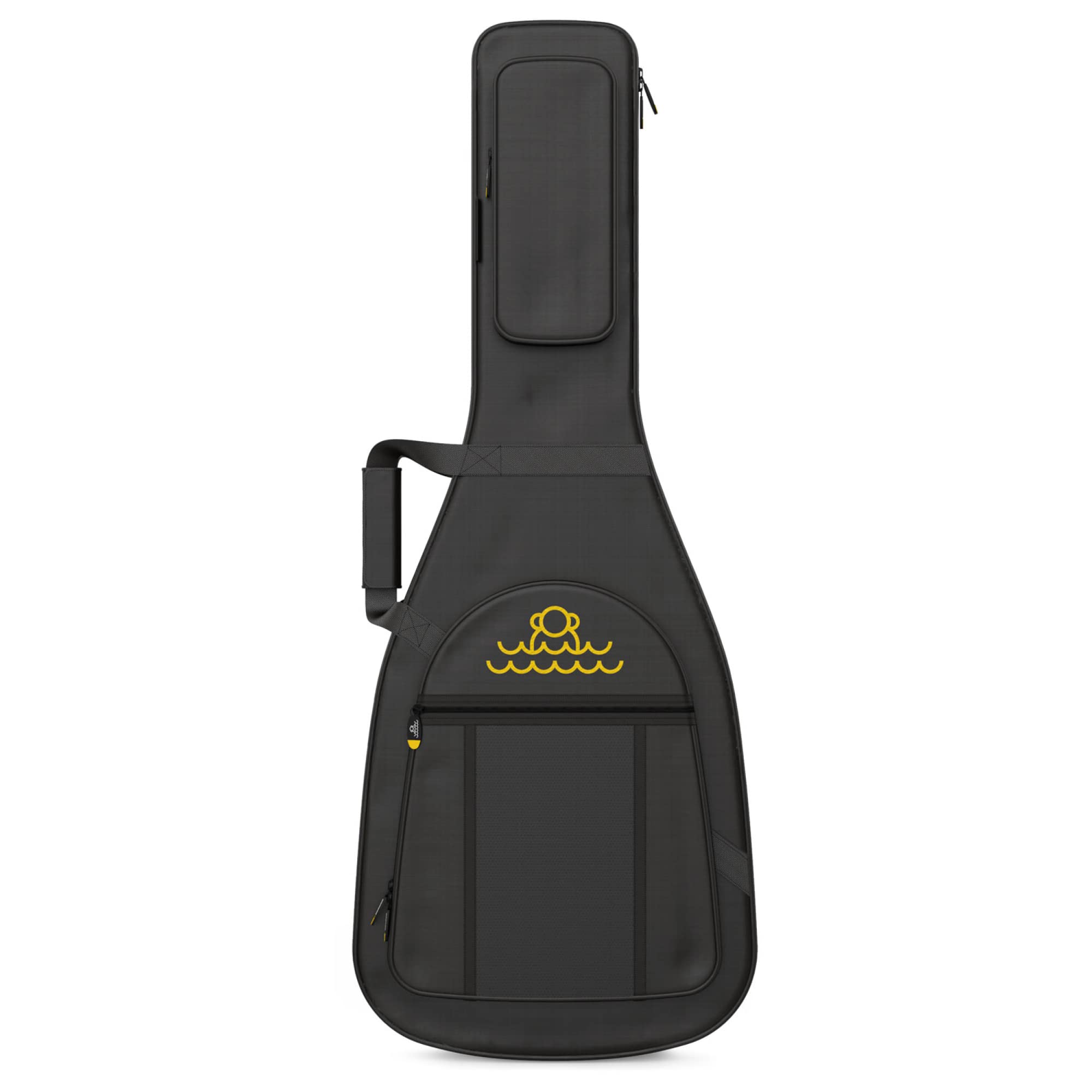 Monkey Loop Jumping Electric 335 - Borsa per Chitarra con Imbottitura da 18 mm - Borsa per Chitarra Elettrica tipo 335 - Tre Tasche Esterne - Cinghie Regolabili - Materiale Resistente all´Acqua