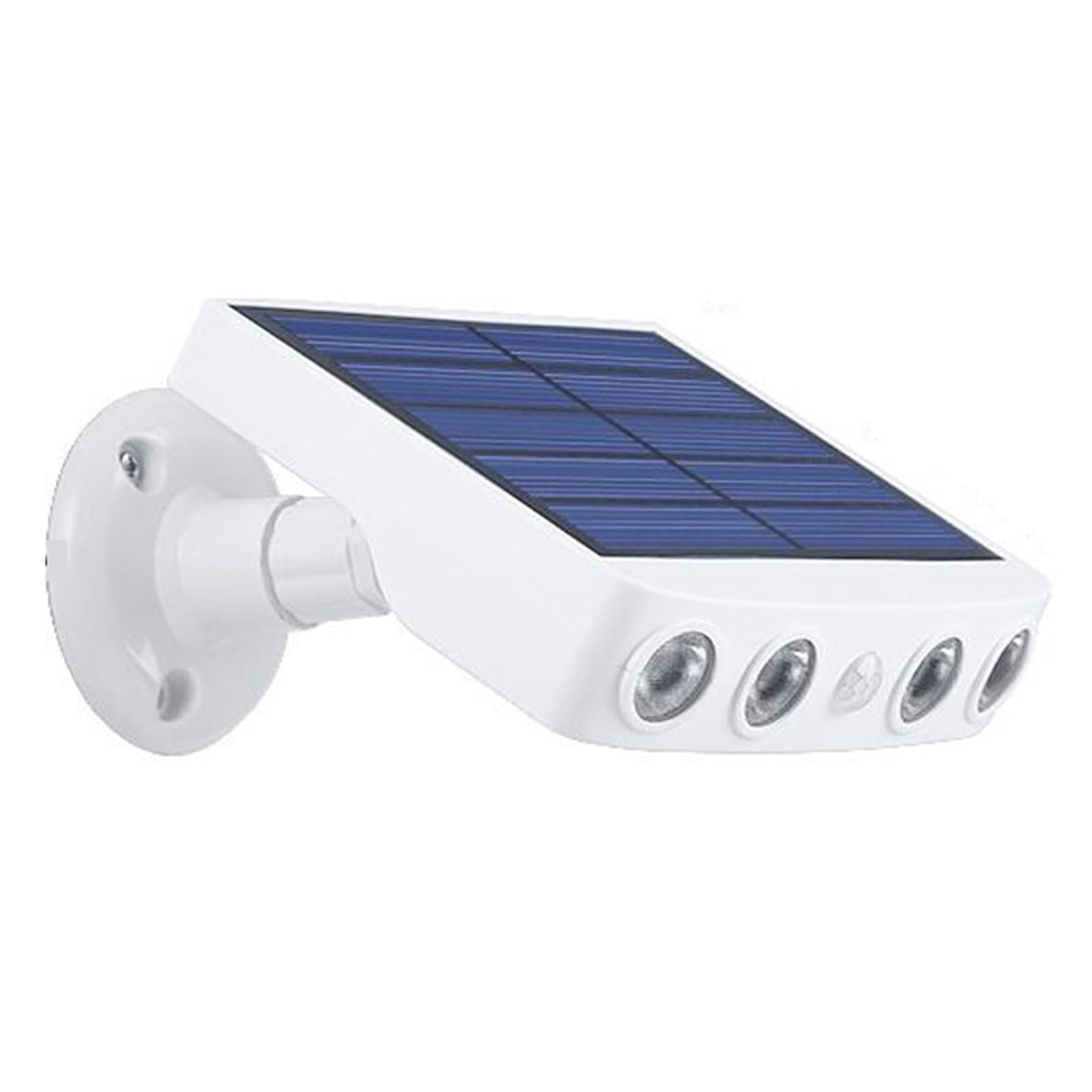 HELCEKOU Solar Wall Light Outdoor LED Street Lamps with Motion Sensor Waterproof Pathway Spotlight for Patio Yard Garden Lamp(White 1 PC-01)