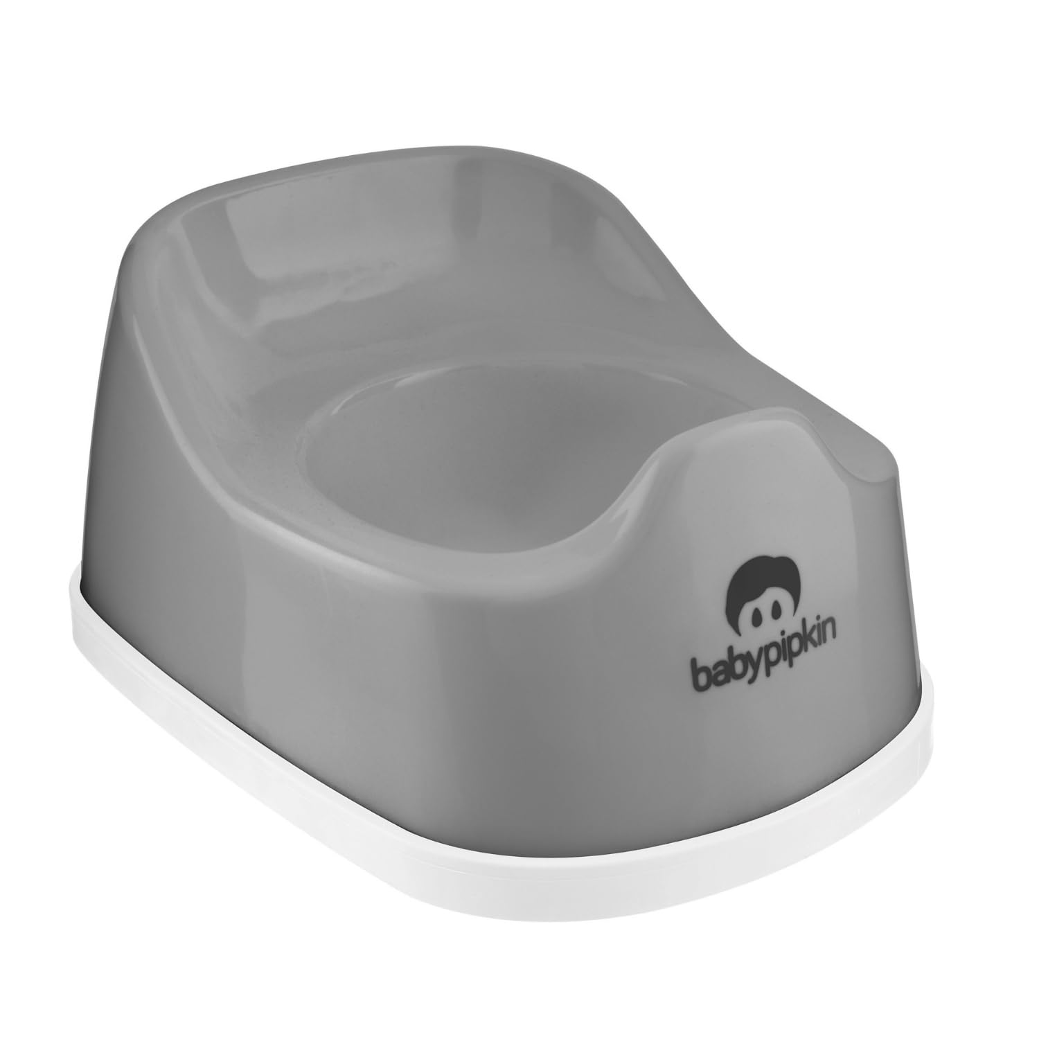 Homeshopa.com Grey Homeshopa Children Training Potty, 1 Pack Kids Toddler Toilet Training Seat, Plastic, Portable Lightweight, Non Slip Rubber Grip, Easy To Clean And Carry Travel Potty