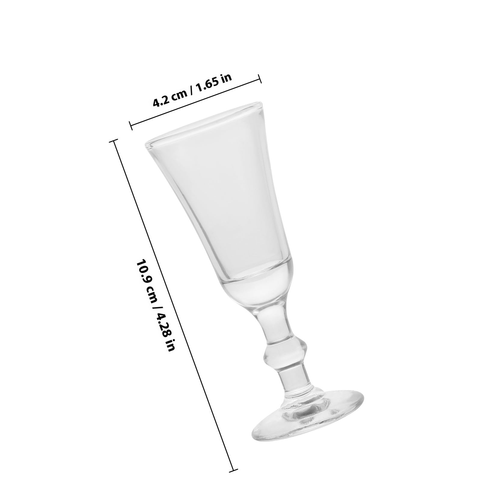 Toyvian 6 Copas de Champán de Cristal Transparente 190 Ml, Vasos de Licor y Cóctel para Fiestas y Banquetes, Copa de Bar Elegante y Resistente para Uso Doméstico y Profesional