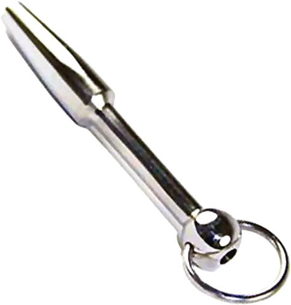 TheChainGang Standard Genital Plug, Medical Grade 316L Surgical Steel Male Urethral Plug (7mm)