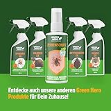Green Hero Zeckenspray schützt zuverlässig vor Zecken, Mücken & Moskitos 100ml Zeckenschutz mit dem gut duftendem Wirkstoff EC-Öl, geeignet für Erwachsene und Kinder ab dem 6. Monat