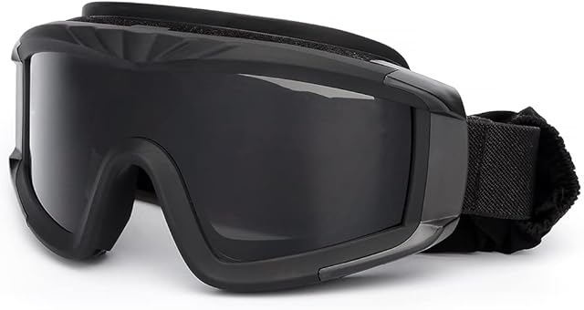 Outdoor Sports Military Tactical Airsoft Goggles with 3 Interchangable Lens Impact resistance Hunting Eyewear, UV400 Protection Shooting Glasses for Men Women Motorcycle Riding Wargame Paintball
