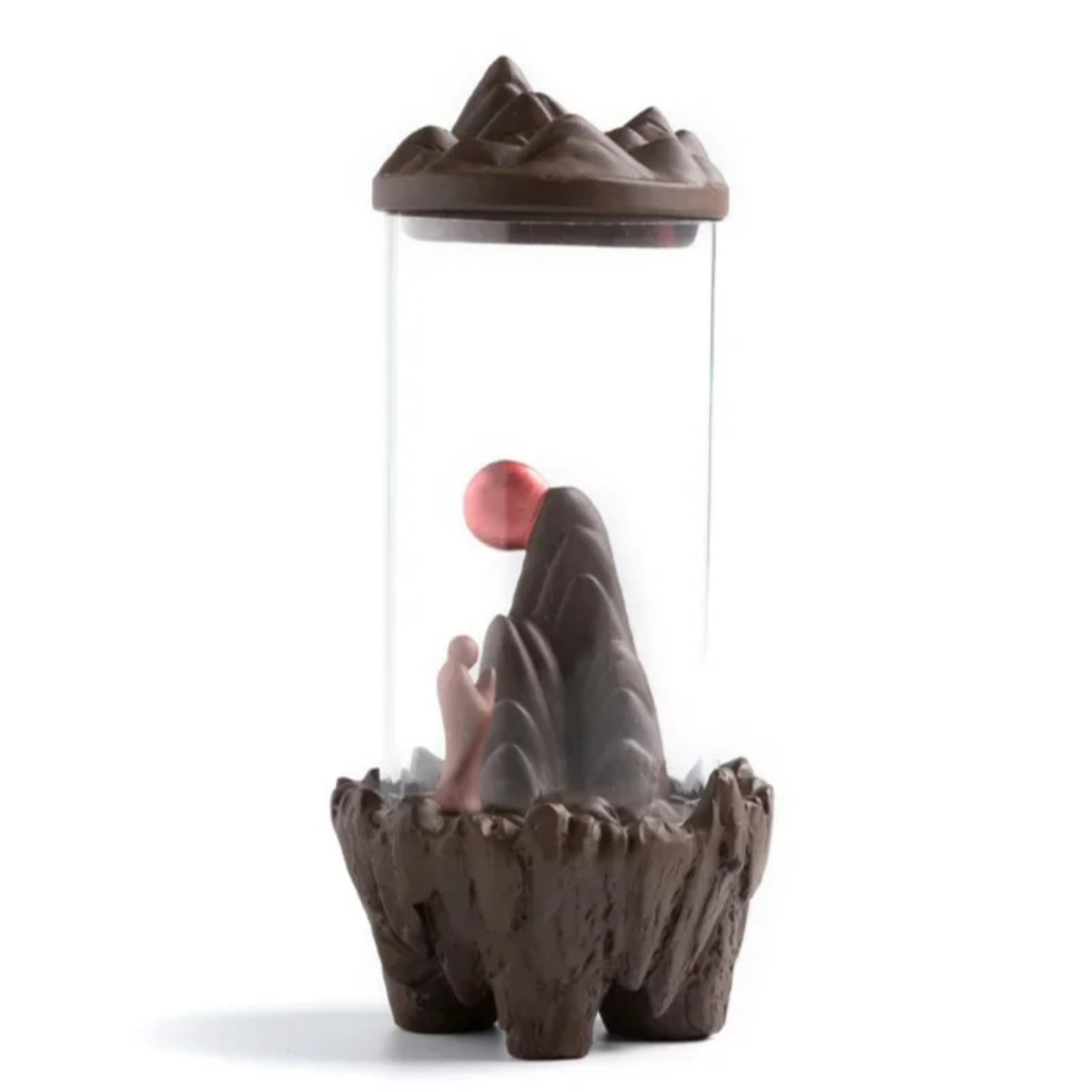 Brûleur d'encens à refoulement idée cadeau bien-être et déco zen 22 cm