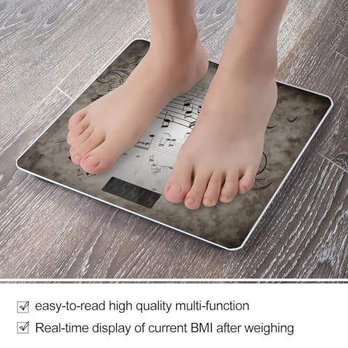 Báscula digital corporal Music Note Wall, 180 kg miniatura 5