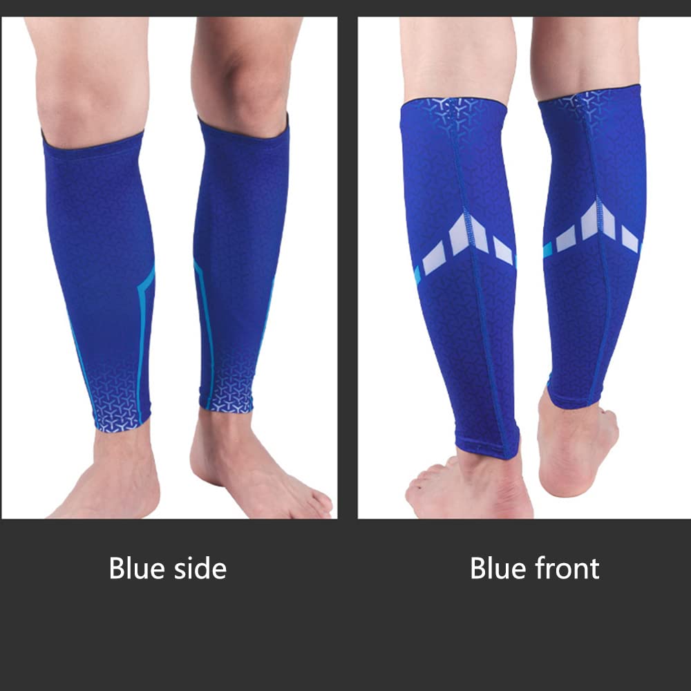 Jambières de compression for mollets for hommes, for la course à pied, la randonnée, le cyclisme, protection haute, élastiques, for le sport,Protections pour les jambes(Green,XL)