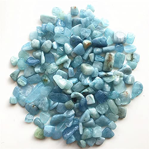 50 g 8-12 mm Acquamarina Naturale Quarzo Ghiaia Pietra di Cristallo Adatta for organizzare vasi Imbottiti acquari Giardini e fontane Raccolta domiciliare