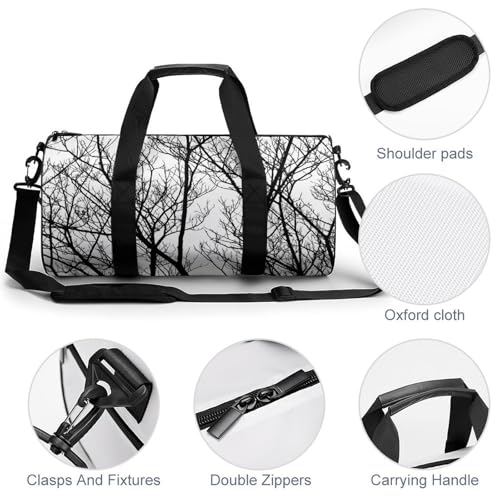 Sac week-end branches noires pour voyager léger sans s'encombrer - 5