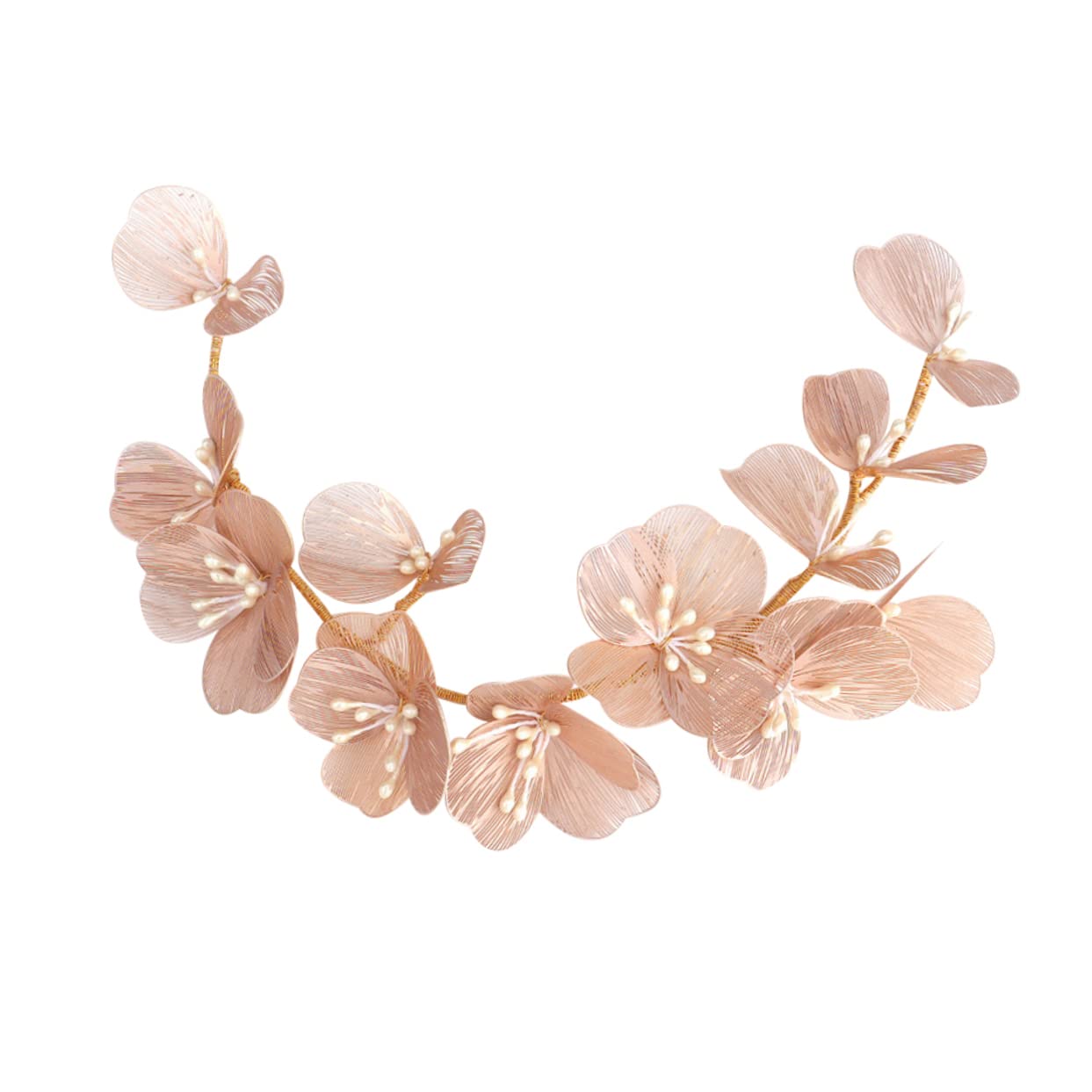 FRCOLOR 3piezas Diadema De Novia De Perlas Accesorio De Cabello Mano Para Bodas Especiales
