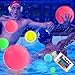 AEROQUEST Large Floating and Inflatable LED Glow in The Dark Beach Ball Toy with Color Changing Lights | Great for Summer Parties, Pool/Beach Parties, Raves, or Blacklight / Glow Parties (4 PCS)