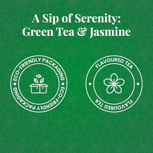 Image of Twinings Green Tea Jasmine, 25 Tea Bags| Pack of 1| Perfectly Balanced & Refreshing Taste| Light, Flowery Aroma| Low Calorie| Handpicked Green Tea Leaves| Enjoy a Hot Cup of Tea