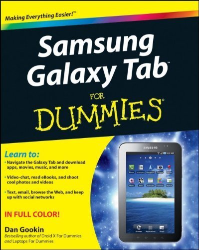 Samsung Galaxy Tab For Dummies by Gookin, Dan(A... B014S4ITDS Book Cover