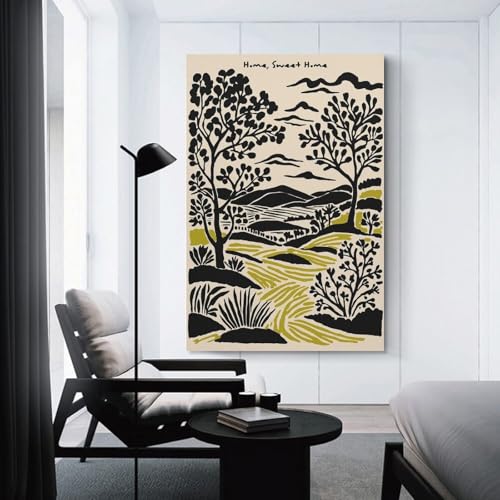 Tableau sur toile Home Sweet Home sinyumoney 50x75 cm pour décoration murale de cuisine